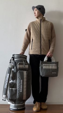 BRIEFING MEN’S WINDBLOCK KNIT BLOUSON MEN'S WINDBLOCK MOLE YARN KNIT BLOUSON（メンズ ウィンドブロック