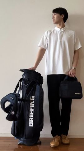 MEN'S STITCHED 3D LOGO SLIM PANTS（メンズ ステッチド 3Dロゴ スリム