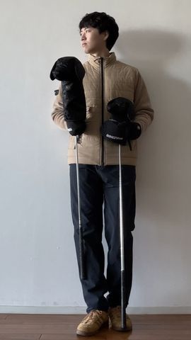 MEN'S WINDBLOCK MOLE YARN KNIT BLOUSON（メンズ ウィンドブロック