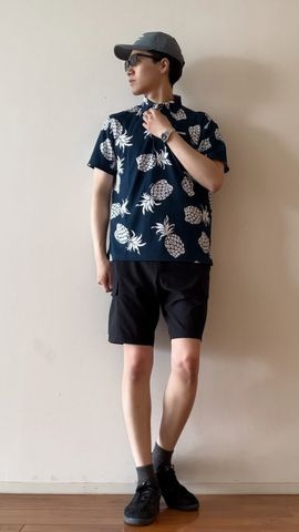 CR MEN'S BELTED WIDE SHORT PANTS（CR メンズベルテッドワイド