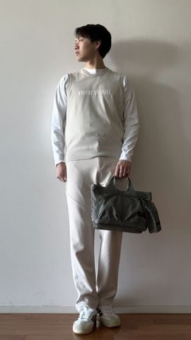 MEN'S 3D LOGO SLIM PANTS（メンズ 3Dロゴ スリムパンツ（セットアップ