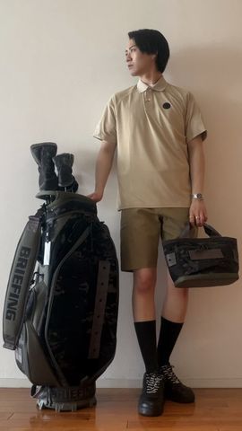 CE MEN'S BACK LOGO LINE POLO（リラックスフィット）（カッティング