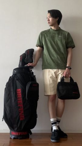 25年春夏　完売品　BRIEFING CAMO JQ HIGHNECK RF MEN'S CAMO JQ HIGHNECK（リラックスフィット）（メンズ カモ