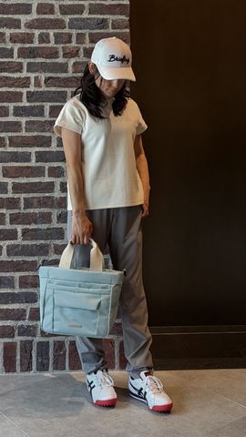 WOMEN'S BACK BG LOGO HIGHNECK（リラックスフィット）（ウィメンズ