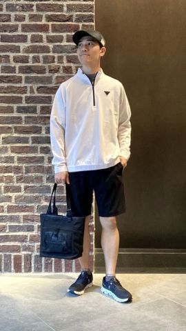 LA MEN'S LOGO RIB HIGHNECK RF（LA メンズロゴリブハイネック