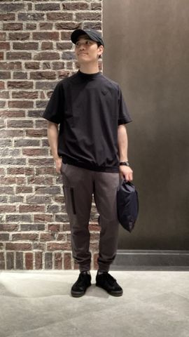 LA MEN'S LOGO RIB HIGHNECK RF（LA メンズロゴリブハイネック