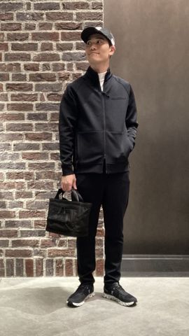 BRIEFING MS 3D LOGO BLOUSON & PANTSセット　L BRIEFING（ブリーフィング）ポリエステルジャージシャーリング