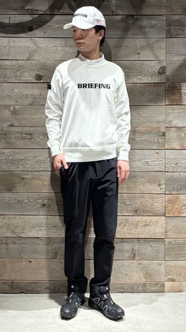 新品　BRIEFING MEN’S WR CREWNECK KNIT L MEN'S WR CREWNECK KNIT（メンズ WR クルーネックニット）（BRG261M14