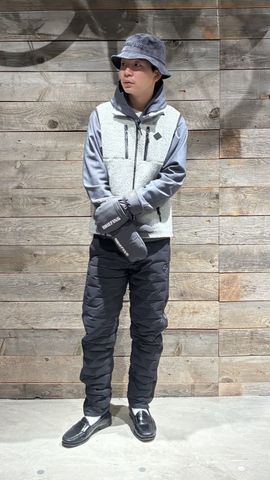 MEN'S WOOL BOA VEST（メンズ ウールボアベスト（ボア・フリース