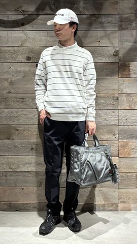 MEN'S WR STRIPE CREWNECK KNIT（メンズ WR ストライプ クルーネック
