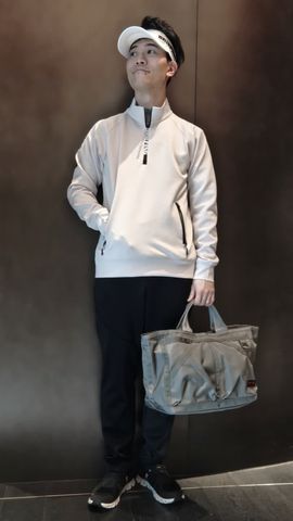 MEN'S STITCHED 3D LOGO LS HIGHNECK （リラックスフィット）（メンズ