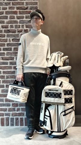 MEN'S SHAGGY LOGO TURTLENECK KNIT（メンズ シャギー ロゴ