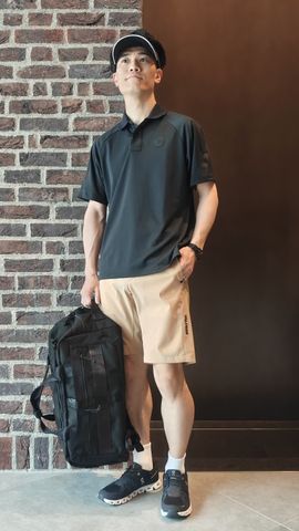 CE MEN'S BACK LOGO LINE POLO（リラックスフィット）（カッティング