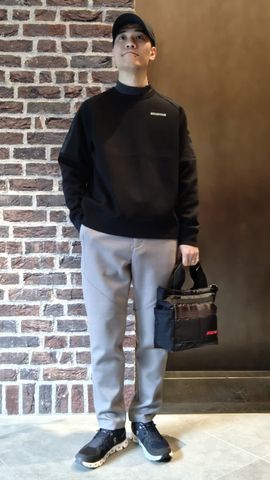 MEN'S WARM LOGO LINE CREWNECK（メンズ ウォーム ロゴライン クルー
