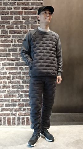 BRIEFING／HYBRID DOWN CREW NECK／Mサイズ MEN'S HYBRID DOWN CREWNECK（メンズ ハイブリッド ダウンクルー