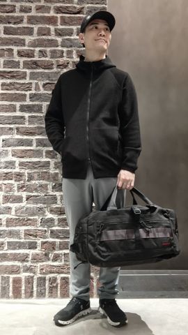 MEN'S STITCHED 3D LOGO HIGHNECK（リラックスフィット）（メンズ