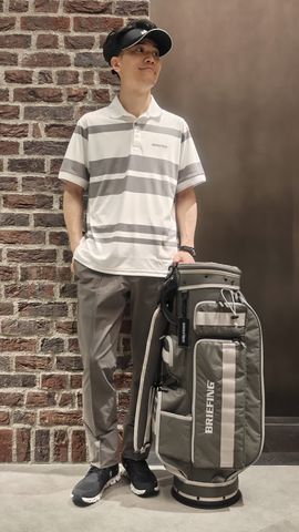 MEN'S PANEL STRIPE POLO （リラックスフィット）（メンズ パネル