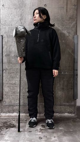 WOMEN'S WOOL BOA HALFZIP TOP（ウィメンズ ウールボア ハーフジップ