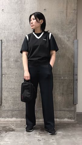 WOMEN'S WR BI-COLOR V NECK KNIT VEST（ウィメンズ WR バイカラー V