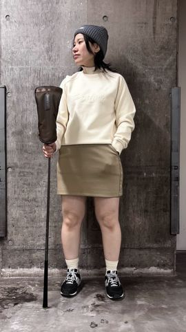 HOL WOMEN'S STITCH LOGO FAKE LAYERED HIGHNECK（ホリデーウイメンズ