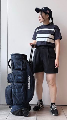 WOMEN'S PANEL STRIPE HIGHNECK（リラックスフィット）（ウイメンズ