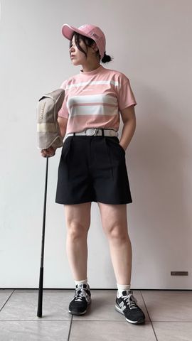 WOMEN'S PANEL STRIPE HIGHNECK（リラックスフィット）（ウイメンズ