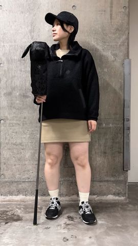 WOMEN'S WOOL BOA HALFZIP TOP（ウィメンズ ウールボア ハーフジップ
