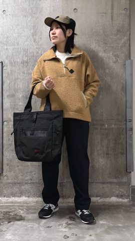 WOMEN'S WOOL BOA HALFZIP TOP（ウィメンズ ウールボア ハーフジップ