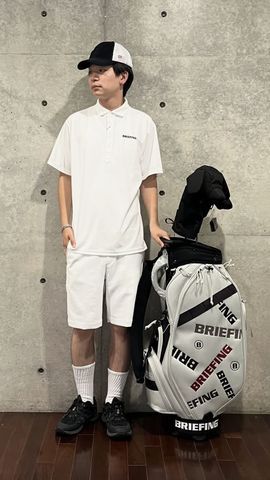 新品　BRIEFING ホワイトキャップ BRIEFING GOLF 日本正規品 ブリーフィング ゴルフ キャップ