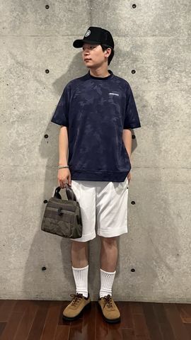 新品　BRIEFING MEN’S CAMO JQ HIGHNECKブラックM MEN'S CAMO JQ HIGHNECK（リラックスフィット）（メンズカモ