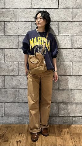 BRIEFING ラッセル編みポロ メンズL ベージュ MAISON KITSUNE Maison Kitsune メゾンキツネ Tricolor Fox