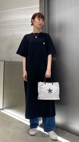 BACK LOGO HALFSLEEVE BOXY DRESS｜CONVERSE TOKYO (コンバース