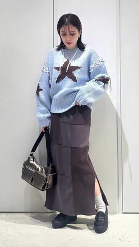 kotohayokozawa】LACE-UP LOWGAGE KNIT PULLOVER｜CONVERSE