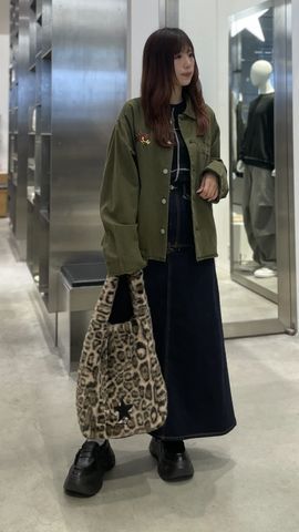 ハグオーワー▫️レオパードpt.ワンハンドルバケットバッグ（M