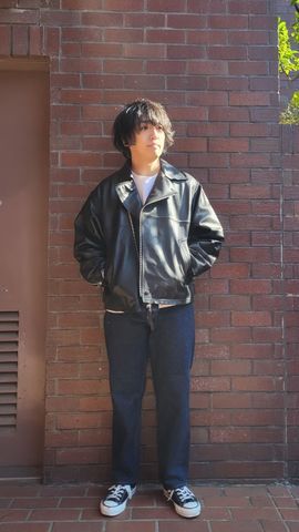 再入荷】over eco leather jacket | ©1989
