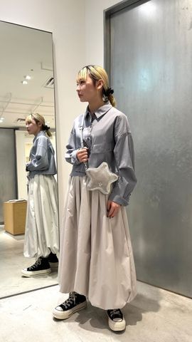 HL】EDGE CUT CROPPED SHIRT|CONVERSE TOKYO (コンバース HL】EDGE CUT CROPPED SHIRT|CONVERSE TOKYO (コンバース