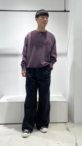 DENIM SWITCHING WIDE PANTS｜CONVERSE TOKYO (コンバーストウキョウ