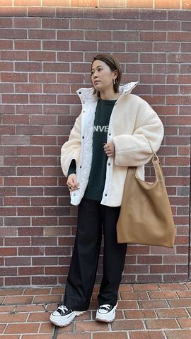 WAIST LOGO EASY WIDE PANTS｜CONVERSE TOKYO (コンバース