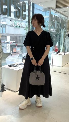 STAR☆LACE】WAIST LACE CACHECOEUR DRESS｜CONVERSE TOKYO