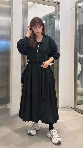 紺バルーンシルエット キュロット Sサイズ 紺バルーンシルエット キュロット Sサイズ POCKET BALLOON SILHOUETTE