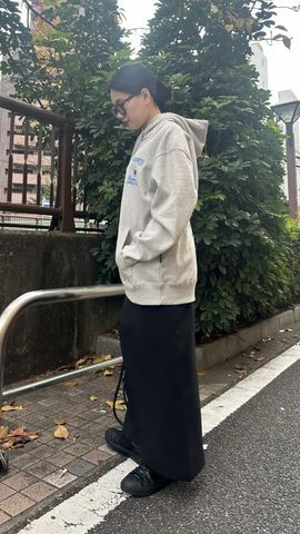 over print】WASHING MACHINE HOODIE (ZERO ZERO HERO