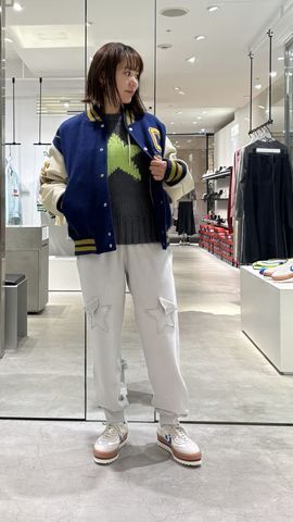 kotohayokozawa】LACE-UP LOWGAGE KNIT PULLOVER｜CONVERSE TOKYO