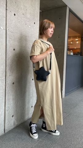 BACK LOGO HALFSLEEVE BOXY DRESS｜CONVERSE TOKYO (コンバース