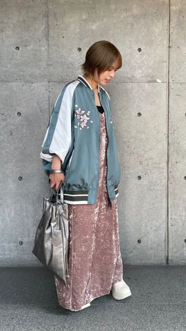 復刻】SATIN OVERSIZE SOUVENIR JACKET｜CONVERSE TOKYO