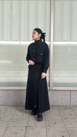 HL】EDGE CUT CROPPED SHIRT|CONVERSE TOKYO (コンバース HL】EDGE CUT CROPPED SHIRT|CONVERSE TOKYO (コンバース