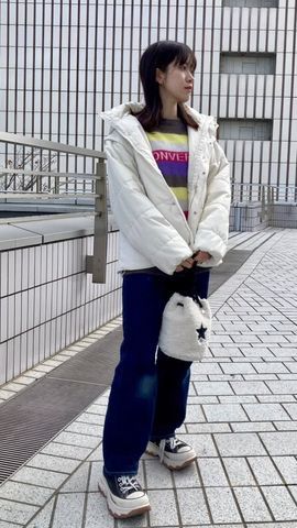 MULTI BORDER ANGORA KNIT｜CONVERSE TOKYO (コンバーストウキョウ 