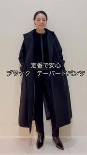 極美品 ☺︎ INED ウール ベルテッドコート 黒 サイズ7 上質✨️INED 11サイズ ウール ベルテッドコート 黒 Lサイズ - メルカリ