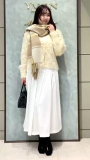 INED Vネックファーカーディガン Vネックファーカーディガン《YVON》｜INED（イネド）｜フランドル