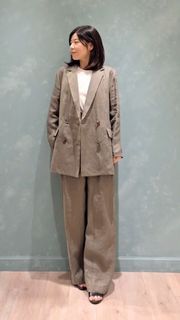 リネンダブルブレストジャケット《la veille by SUPERIOR CLOSET