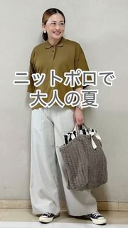 リネンミックスニットポロシャツ｜DAY by DAY It's international